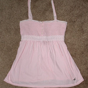 pink hollister tank top
